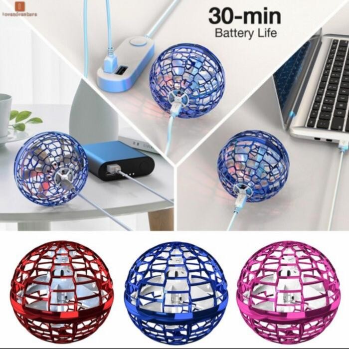MAINAN DRONE BOLA UFO TERBANG USB -MAINAN BOLA UFO TERBANG MURAH