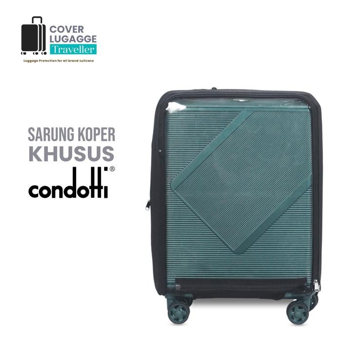 Sarung cover pelindung luggage koper merk condotti semua ukuran