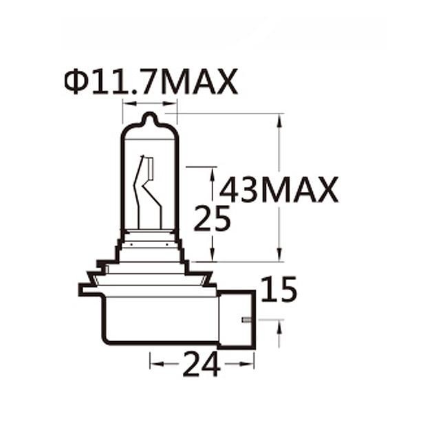 Michiba H11 Halogen Bohlam Mobil Xenon