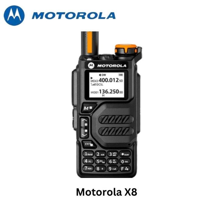 Best Seller Handy Talkie Motorola X8 Radio Ht Motorola X8 10Watt Dual Band Uhf/Vhf 5500Mah