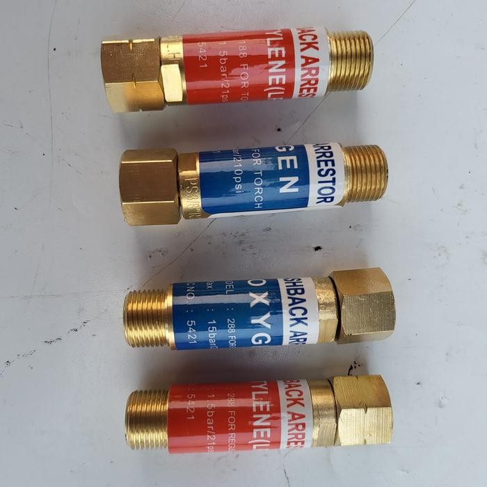 Flashback Arrestor Pengaman Regulator Acetylene Propane Lpg OKSIGEN *