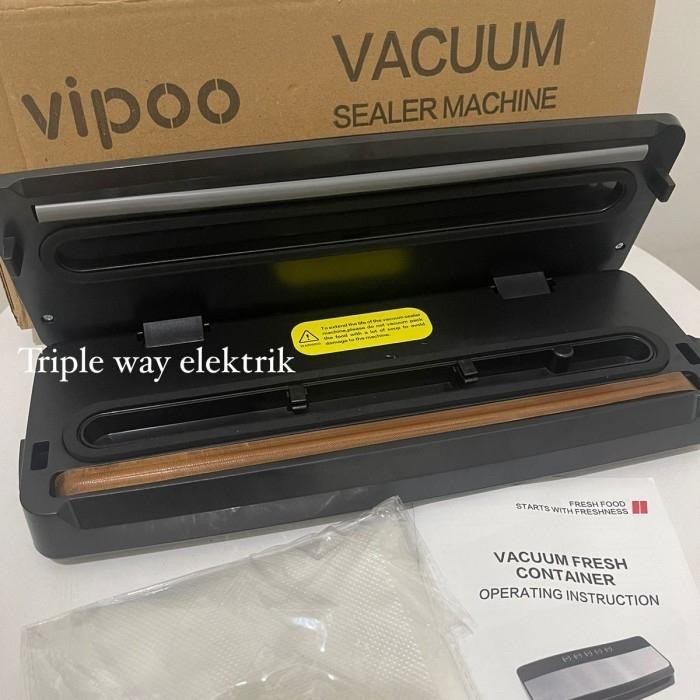alat vacuum sealer makanan / mesin press plastik vacum vipoo *