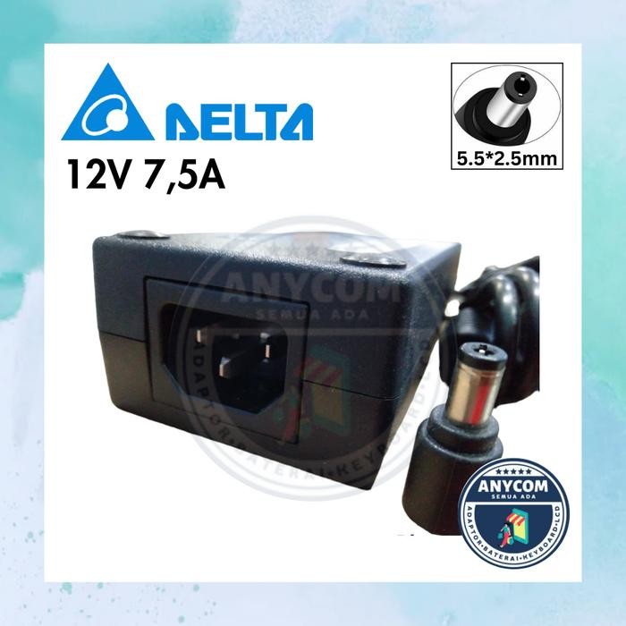 BEST ADAPTOR DELTA ELECTRONICS 12V-7.5A 90WATT TERMURAH