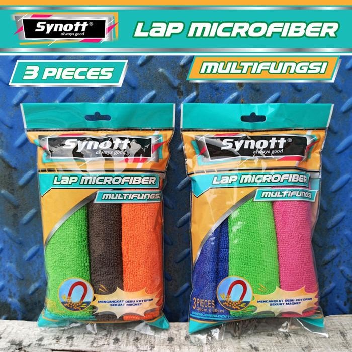 New Kain Lap Microfiber Serbaguna Mobil Dapur - Synott Super Serap Air