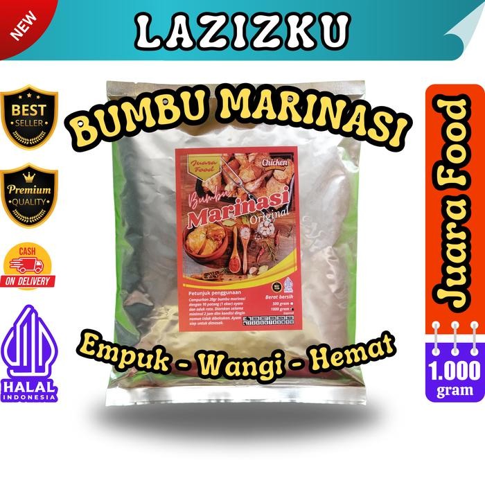 

Bumbu Marinasi Fried Chicken Premium Berat 1 kg Merk Juara food New