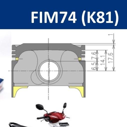 Piston Fim Honda Vario110 Esp Beat Esp Scoopy Esp Pin13 Fim74