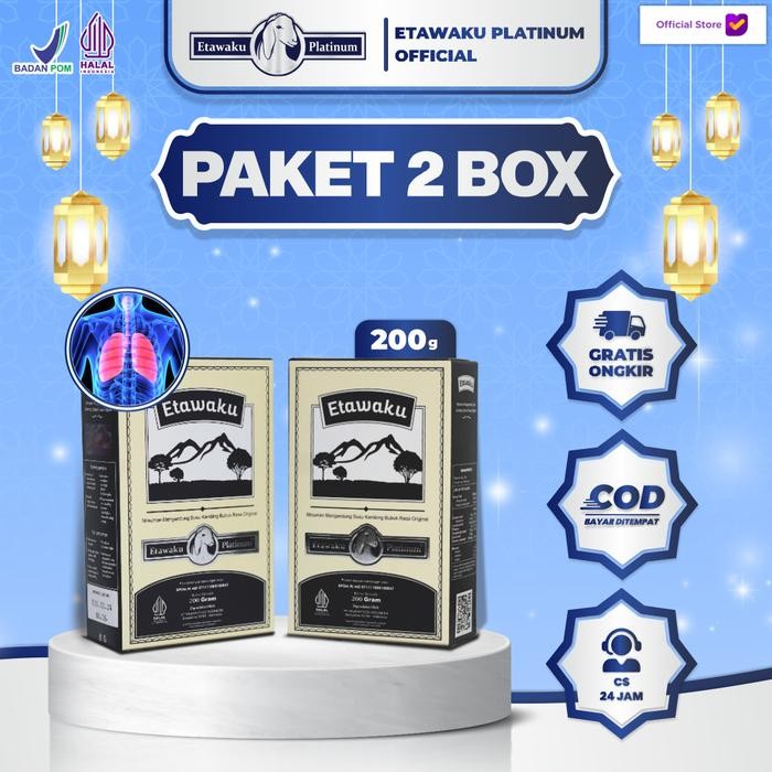 

PREMIUM Etawaku Platinum Paket 2 Box - Susu Kambing Etawa bubuk original asli
