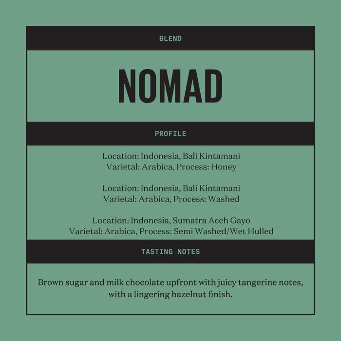 

PREMIUM Expat Roasters Nomad Espresso Blend Biji Kopi /bubuk Arabika 1kg