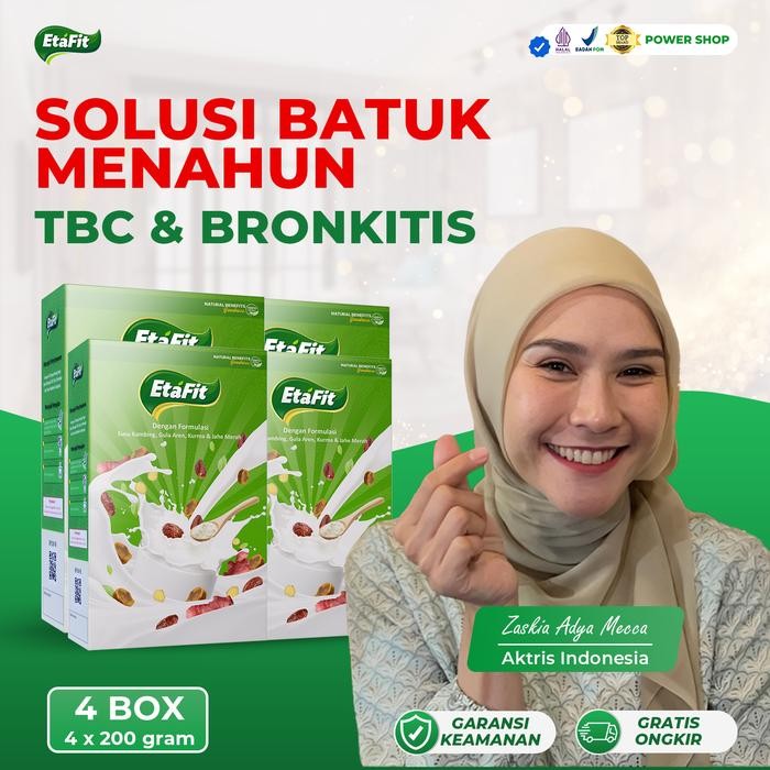 

PREMIUM ETAFIT - 4 BOX - Solusi Masalah Batuk Menahun TBC & Bronkitis - Susu Kambing Etawa Bubuk
