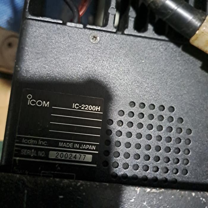 Radio Rig Icom Ic2200H Original Frekuensi Vhf bisa ke Air Band Versi Black stiker ICOM IC 2200 H