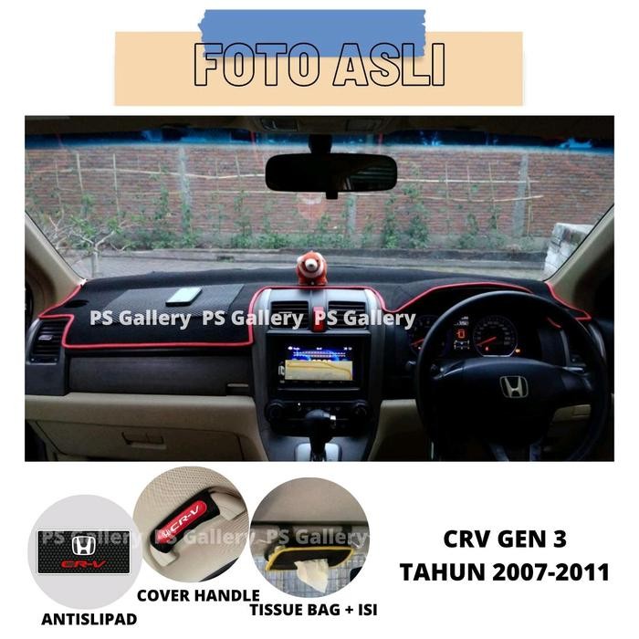 ALAS DASHBOARD MOBIL CRV TAHUN 2007-2011 AKSESORIS COVER PELINDUNG DASBOR PREMIUM