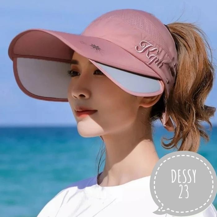 topi senam erobic topi golf fashion wanita korea import