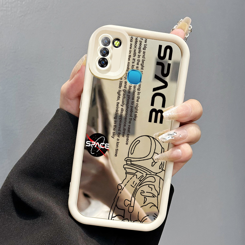 Casing Hp Infinix Smart 5 Hot 10 Lite Case cermin Softcase pelindung Cesing silikon Kesing pola Ikon