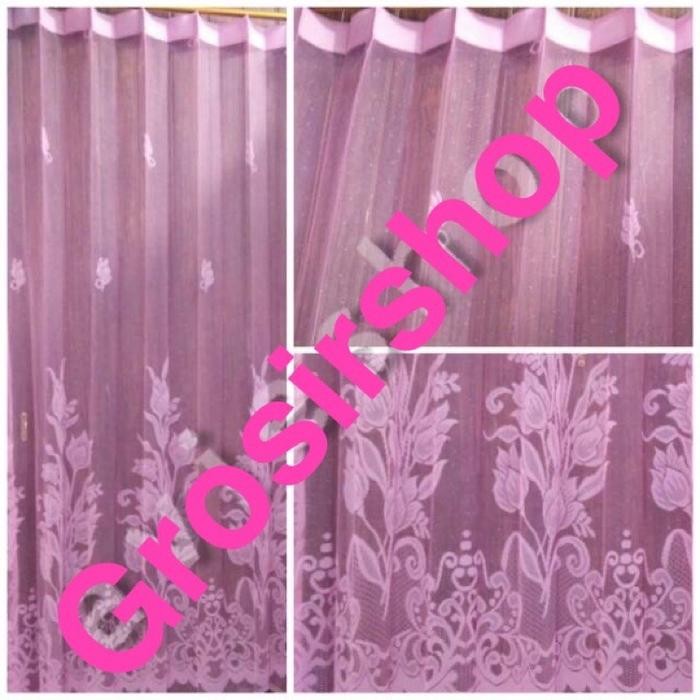 [ PINTU DAN JENDELA ] GORDEN VITRASE / GORDEN DALAMAN LEBAR 1 METER WARNA PINK / BIRU