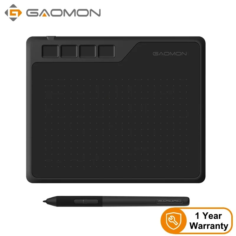 GAOMON S620 6.5x4 Inch Anime Digital Graphic Tablet Art Writing Board for Drawing &Game OSU with