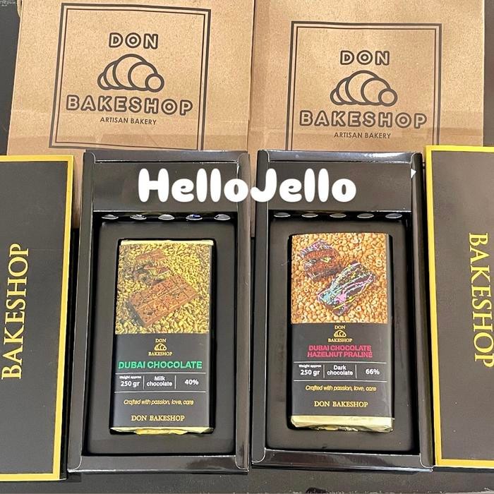 

Osyak.mart READY!!! DUBAI CHOCOLATE DON BAKESHOP PISTACHIO HAZELNUT PRALINE COKLAT DUBAI VIRAL