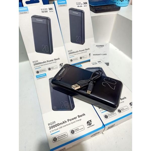 (Expert) POWER BANK Foomee FAST CHARGING 20.000 mAh RQ20 dual USB 2.1A MAX