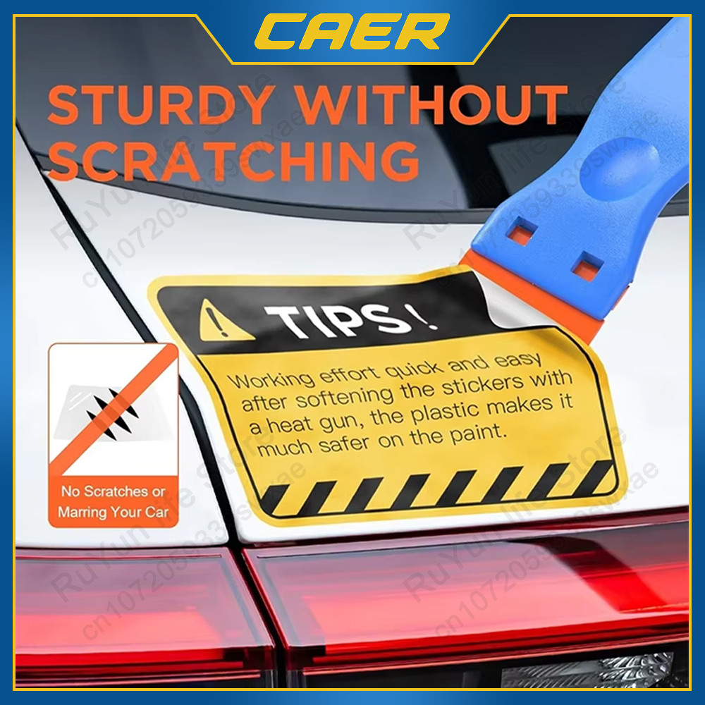 

Plastic Razor Blade Scraper Label Decal Removal Cleaning Tool with 10 Blades Scratches Shovel for