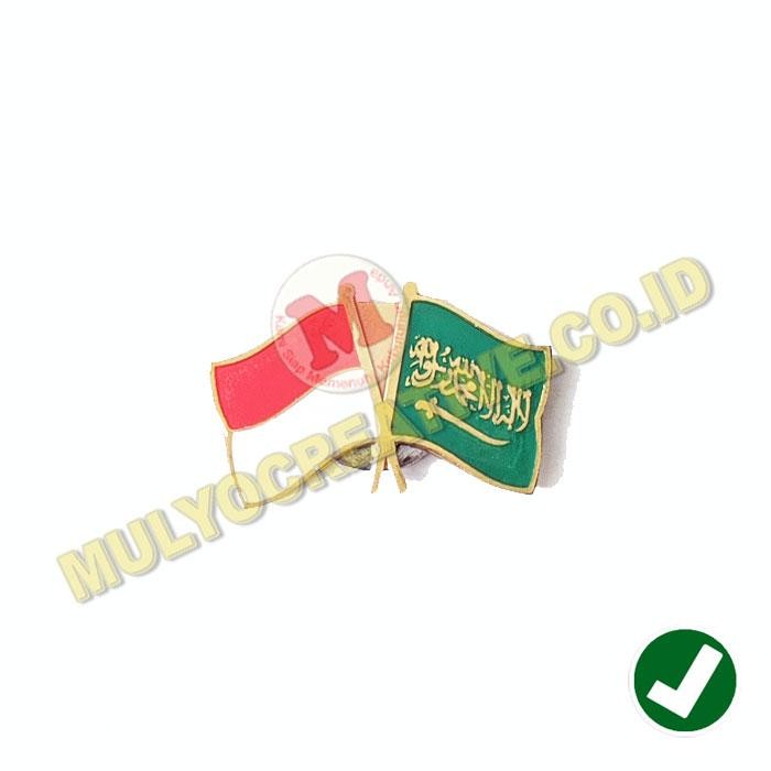 

Pin Bendera Persahabatan Negara Indonesia Arab Saudi Pengait Magnet PREMIUM