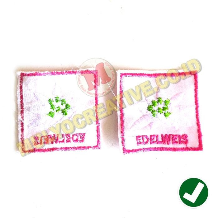 

Bordir Bet Tanda Regu Bunga Edelweis Pramuka Bordir Pramuka Murah PREMIUM