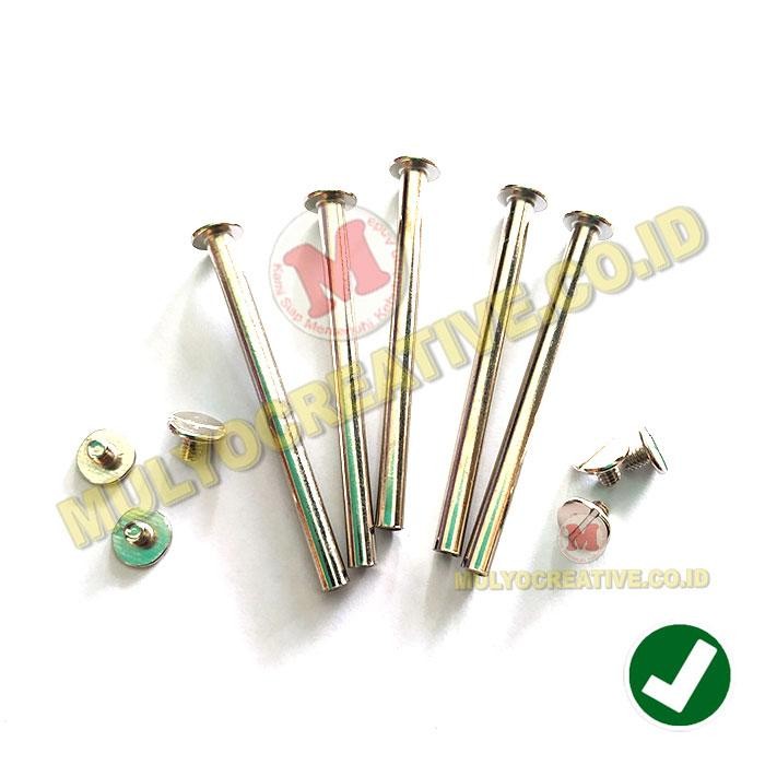 

Paku Baut Kalender Ukuran 65mm Mur Baut Jilid Buku 6.5 Cm Murah PREMIUM