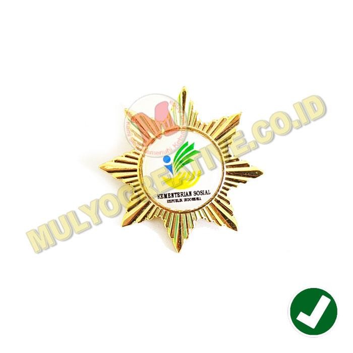

Pin Logo Kementerian Sosial Pin Custom Pin KEMENSOS Model Bintang PREMIUM