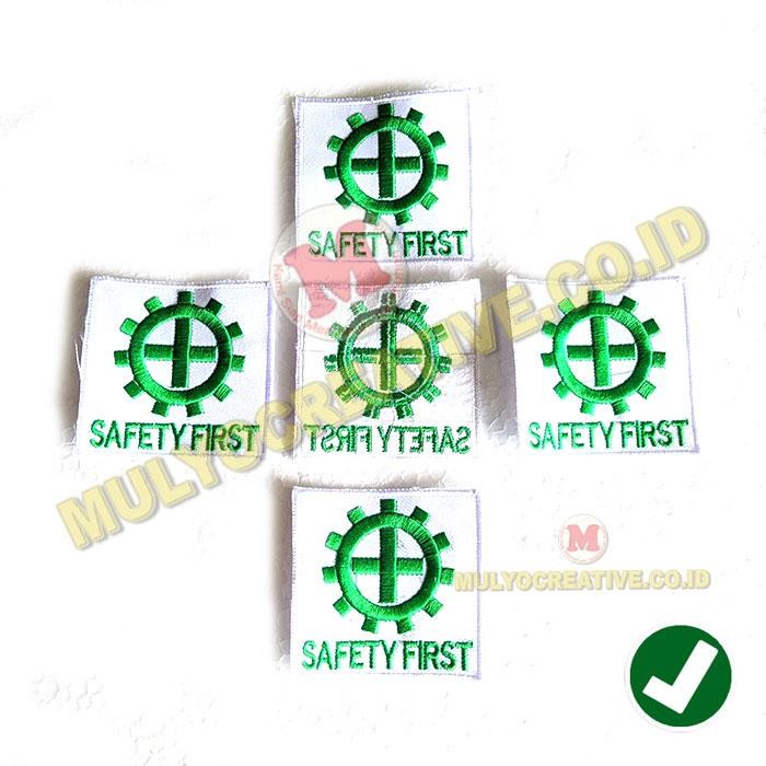 

Bordir K3 Safety First Bet Emblem Bordir Logo Safety First PREMIUM