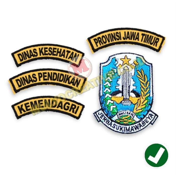 

Bed Bordir Logo Dinas Murah - Bordir Pemprov Jawa Timur Lengkap PREMIUM