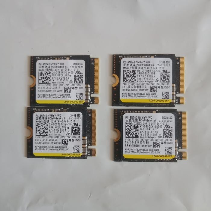 SSD WD M2 M.2 PCIE NVME 1TB 512GB GB 256GB 250GB 128GB masih ready