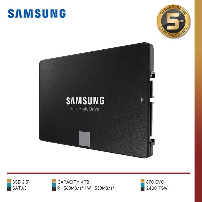 870 EVO SATA 2.5" SSD 4TB SSD SATA 2.5" 4TB masih ready