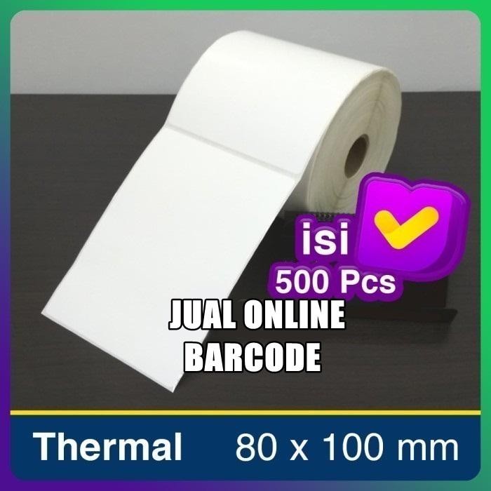 

Label Thermal Stiker 80X100 80 X 100 Mm 8 Cm X 10 Cm Isi 500 Pcs
