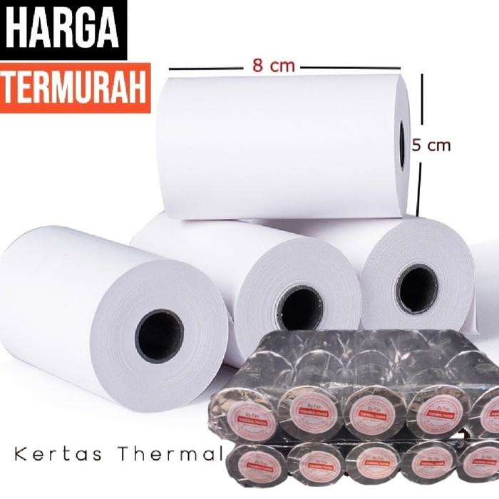 

Kertas Struk Thermal 80X48 Paket 10 Roll