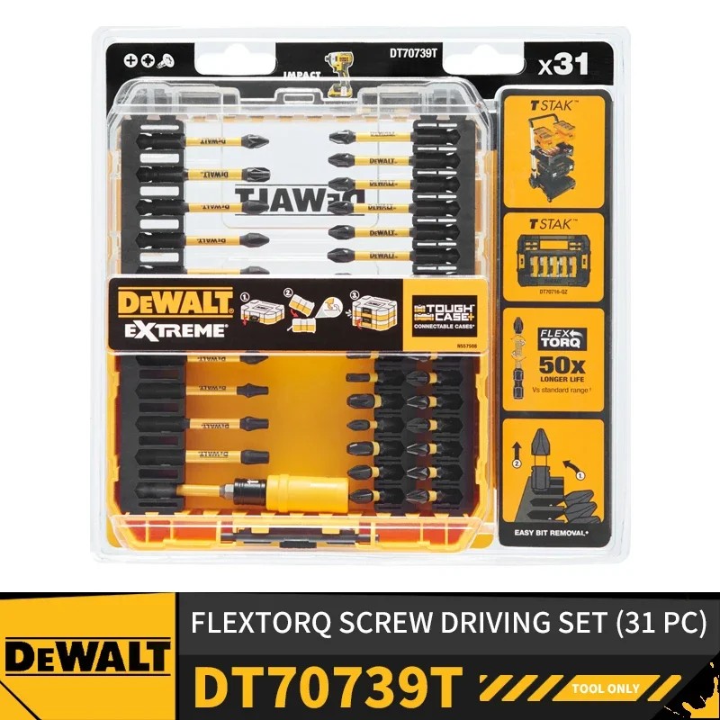 DEWALT DT70739T FLEXTORQ Screw Driving Set 31PC Power Tool Accessories