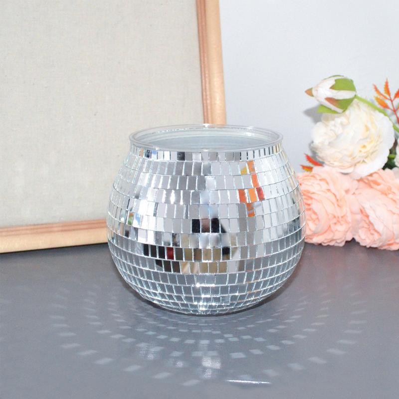 Disco Ball Flower Pot Disco Ball Flower Vase Disco Planter Disco Ball Plant Holder Disco Planter Sil
