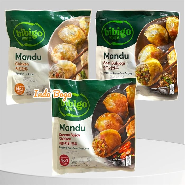 

Ready Bibigo Mandu Chicken Beef 180 Gram Gyoza Korea / Korean Dumpling