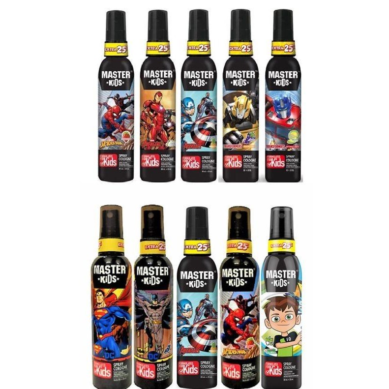 [Allthebest] Master Kids Spray Cologne Parfum Varian Spiderman /Batman /Iron Man /C
