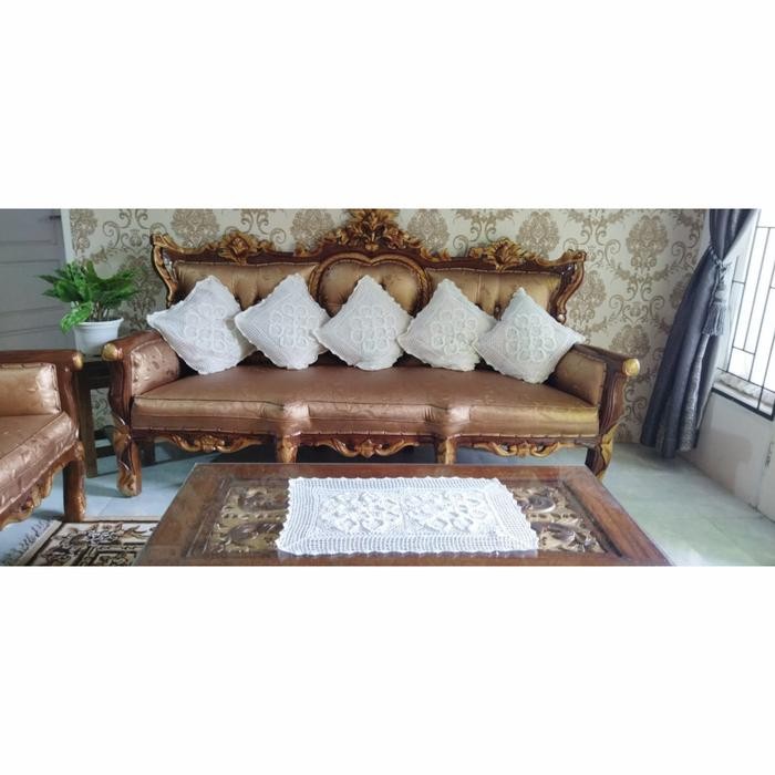 Sarung bantal rajut satu set sarung bantal kursi rajut 40 x 40 cm