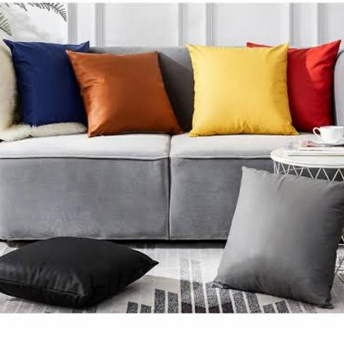 Sarung Bantal Oscar Kulit Sintetis - Bantal sofa kulit