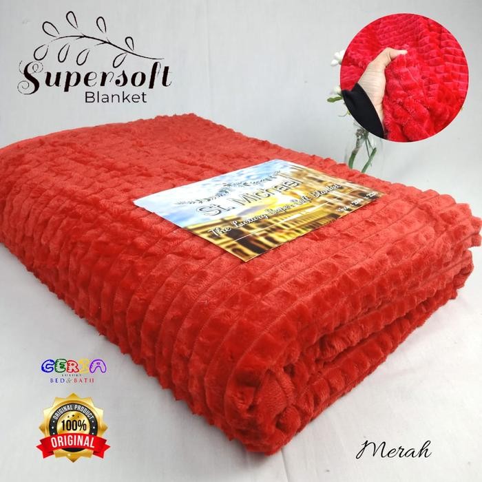 Selimut Hotel Tebal los St.Michael 200x220 Cm - Merah
