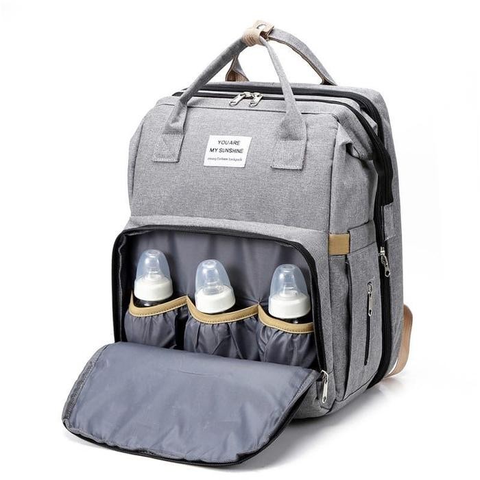 Tas Bayi Multifungsi Tempat Tidur Lipat Baby Diapers Bag Tas Traveling