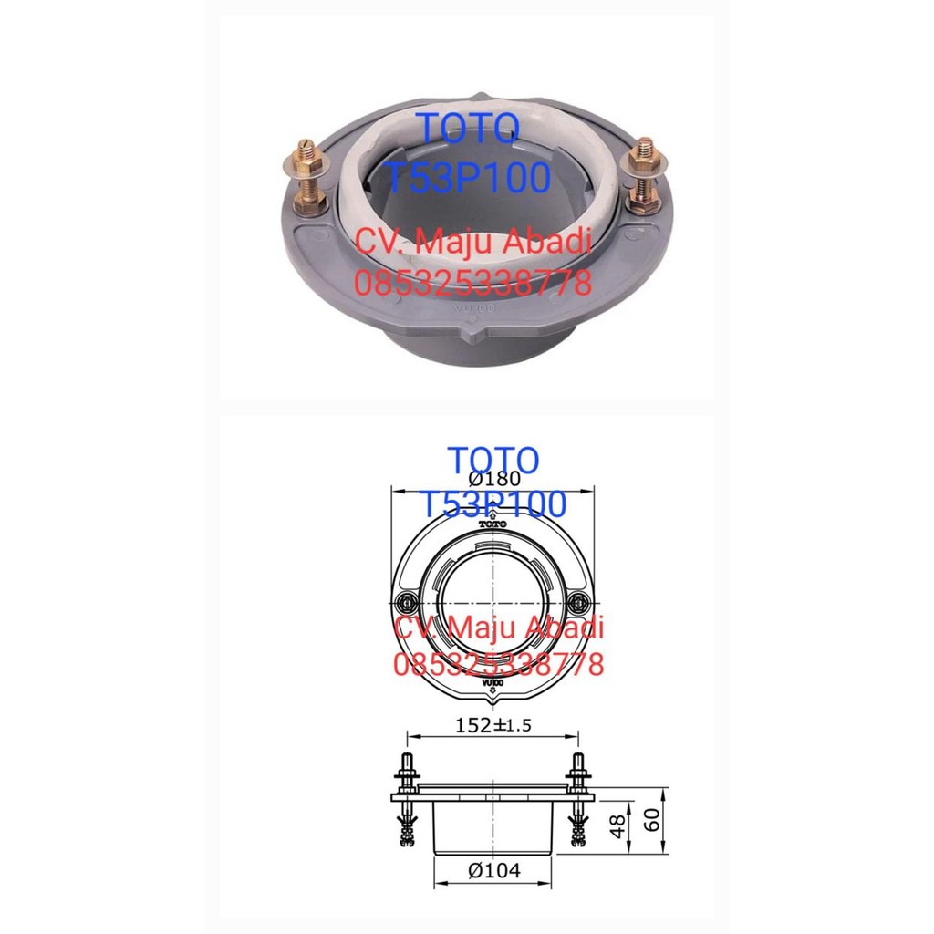 SPAREPART TOTO GASKET UNTUK CW914J CW420J SK33 DLL
