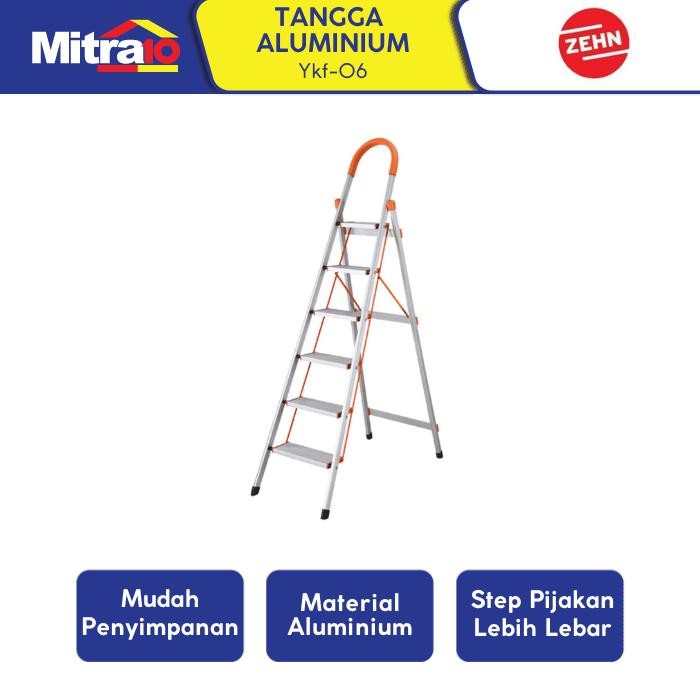 

Terlaris Zehn Tangga Aluminium 6 Step