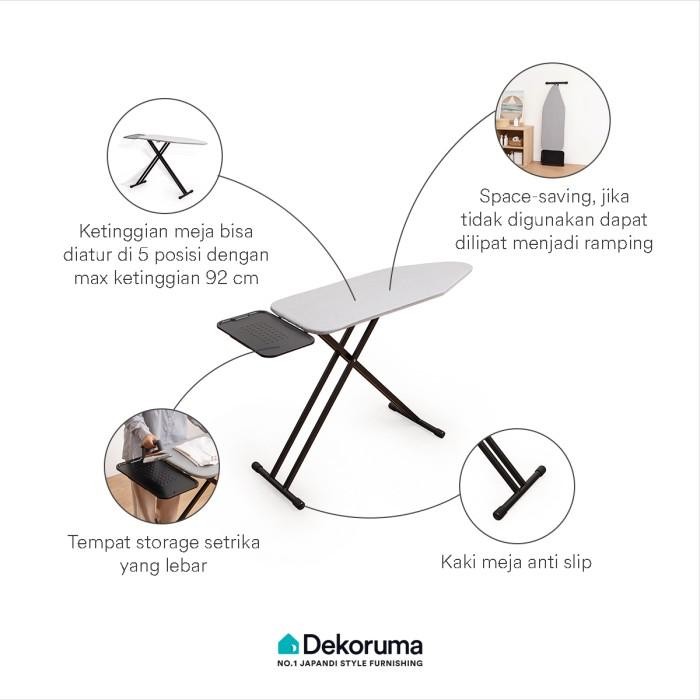 DEKORUMA GURO MEJA SETRIKA LIPAT