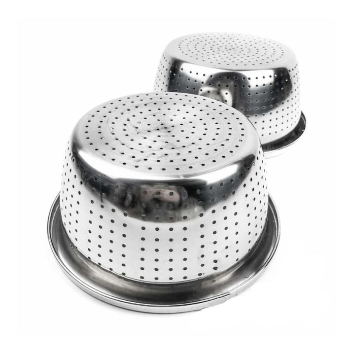 Baskom Saringan Stainless Steel Baskom Tirisan Buah Sayur Beras