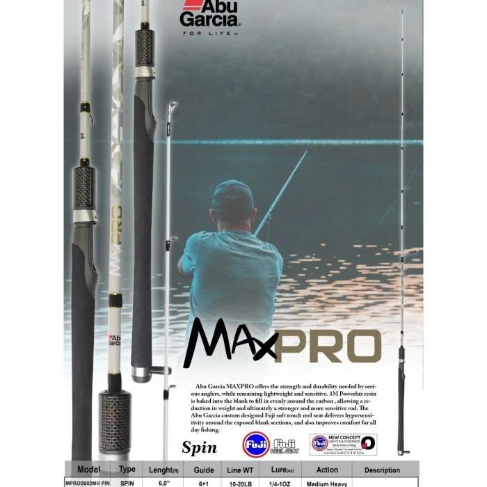JORAN GALATAMA ABU GARCIA MAX PRO 602MH 180cm 10-20lbs FULL BUSA EVA