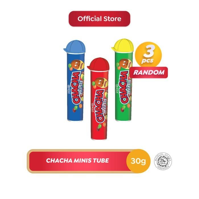 

Ready Chacha Cokelat Permen Minis Tube 30 G - Isi 3