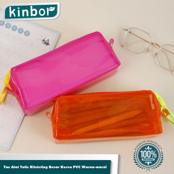 

Tas Kotak Pensil Pvc/ Pencil Cases Bag Pouch Stationery Organizer/ Dompet Tempat Alat Tulis