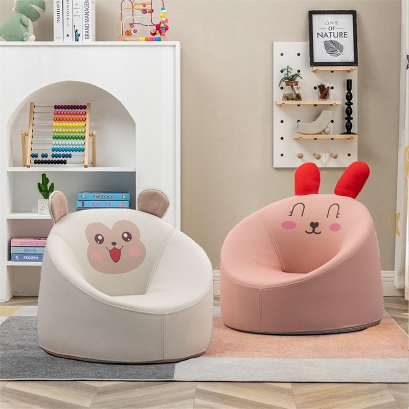Sofa hewan lucu anak-anak, Sofa kartun kreatif rumah ruang tamu kursi