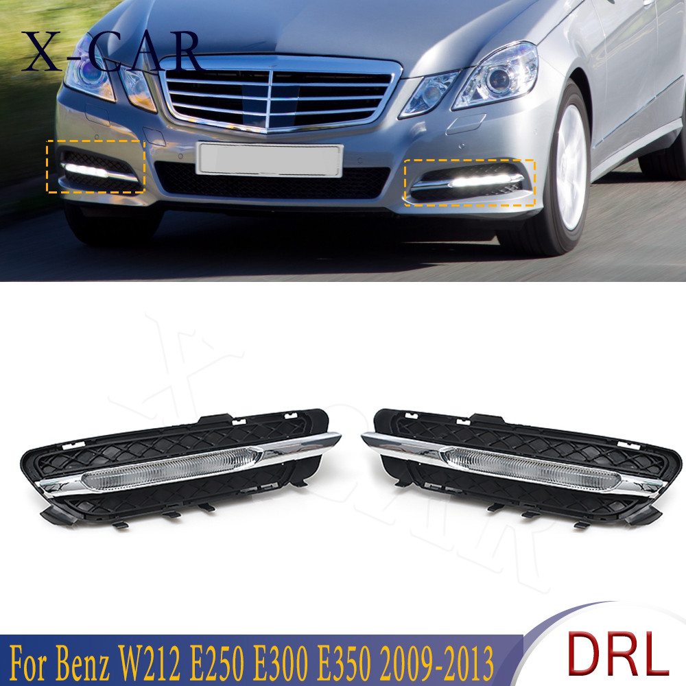 X-Car Drl Led Daytime Running Lights Fog Light For Mercedes-Benz W212 E250 E300 E350 2011-2013