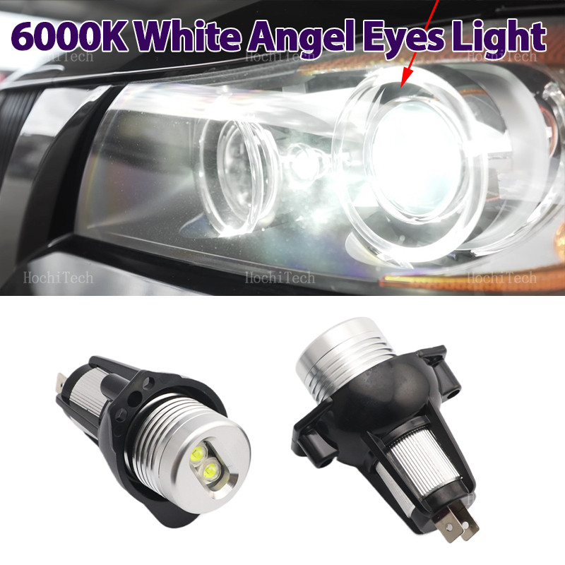 20W Angel Eyes Ring Led Headlight Bulbs White For Bmw 3 Series E90 E91 Pre-Lci Xenon Headlight